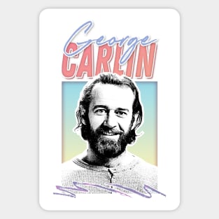 George Carlin / Retro Style Aesthetic Design Sticker